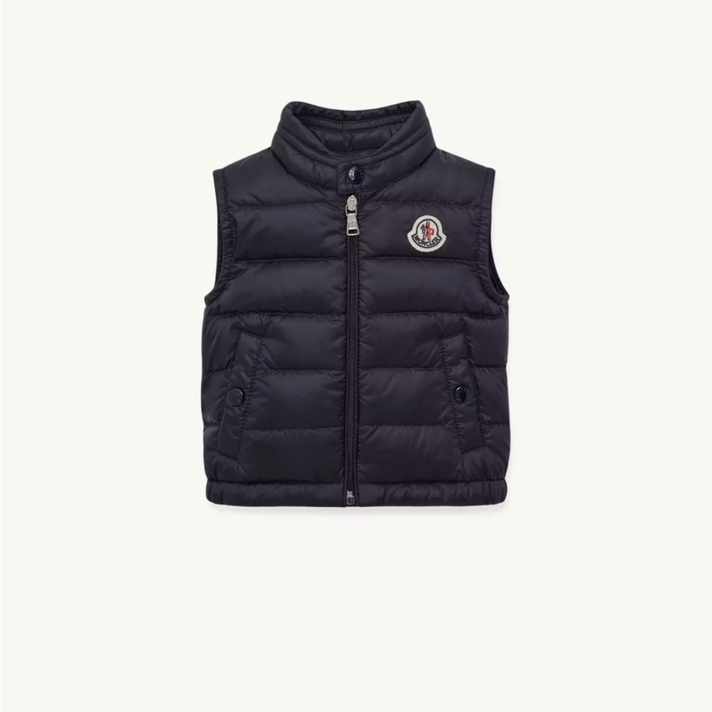 Moncler Kids Navy Puffer Vest